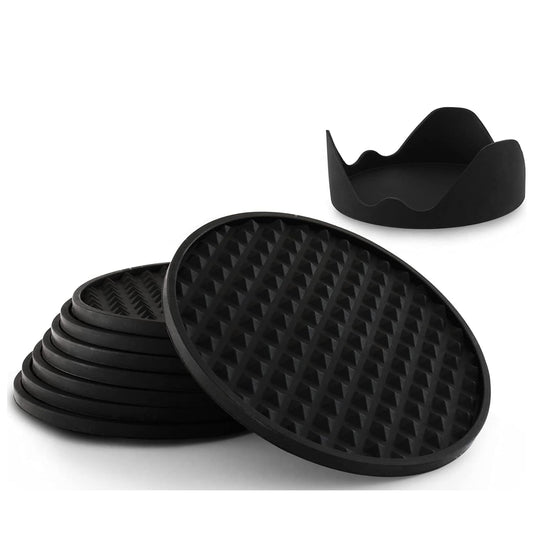 Black Silicone Coasters
